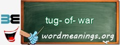 WordMeaning blackboard for tug-of-war